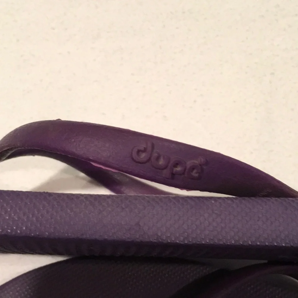 Dupe All-Rubber Flip Flops Deep Purple